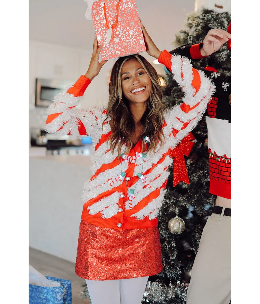 Red Sequin Skirt - Image 5