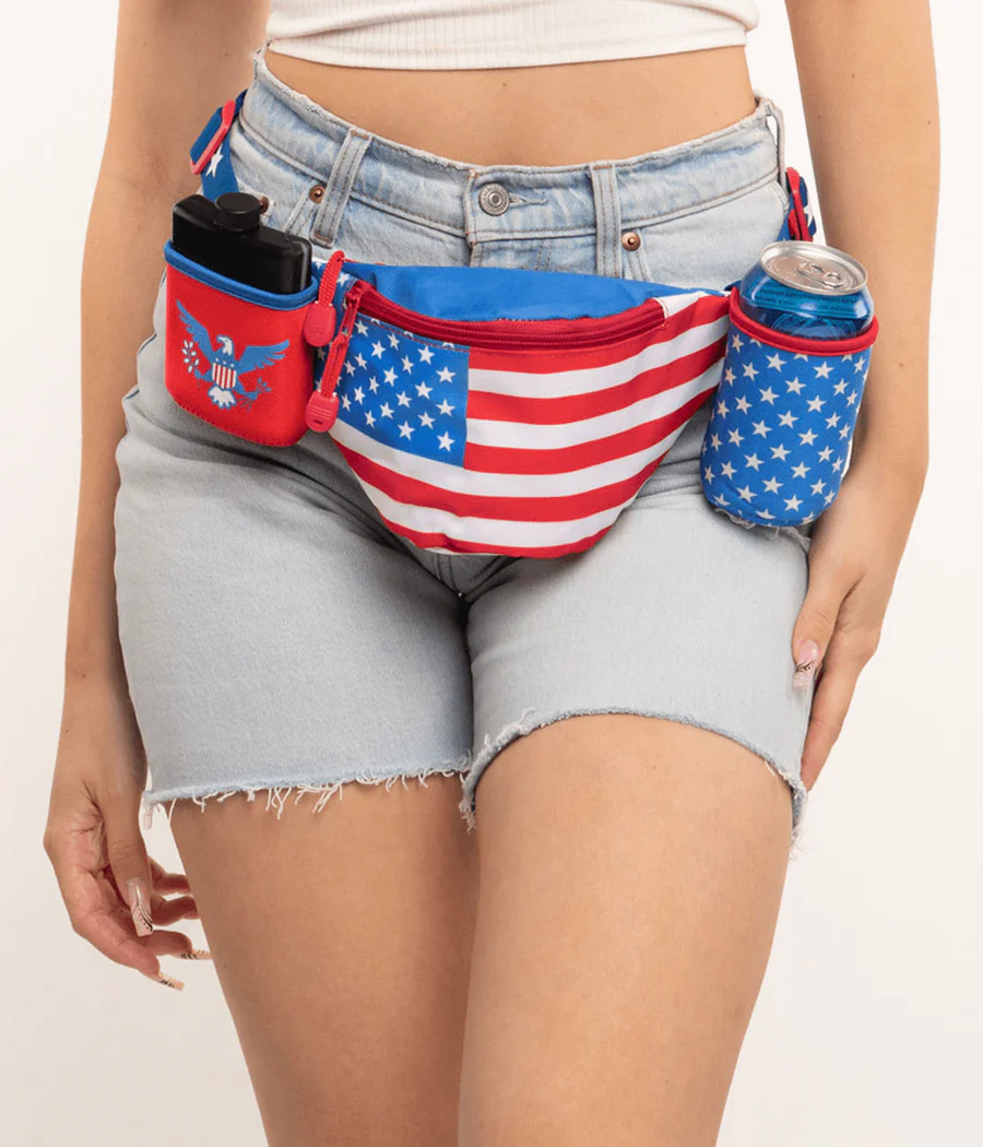 Freedom Flask Fanny Pack with Drink Holder - Image 3