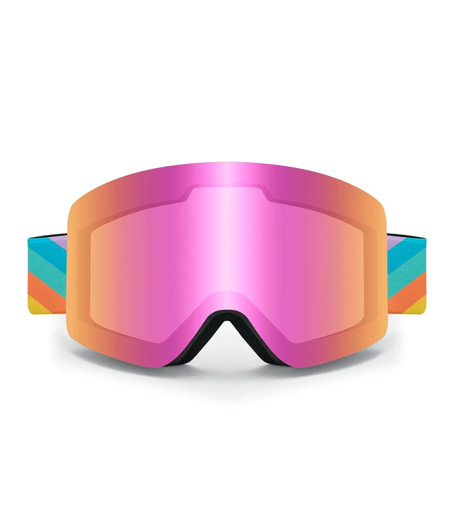 Retro Rainbow APRES Snow Goggles - Image 2