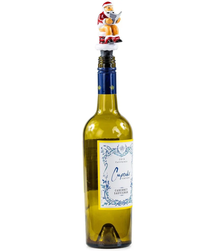 Santa Pooping Wine Stopper - Image 2