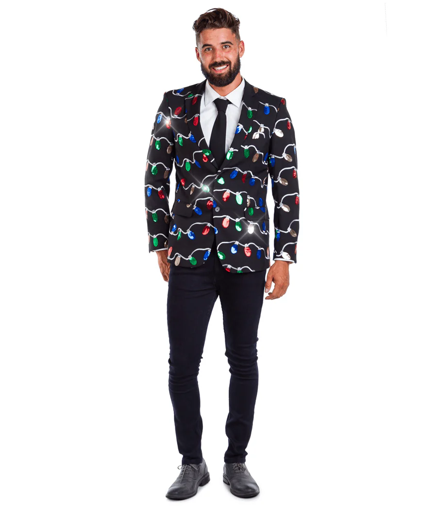 Men's Sequin Tangle Wrangler Blazer with Tie - Image 3