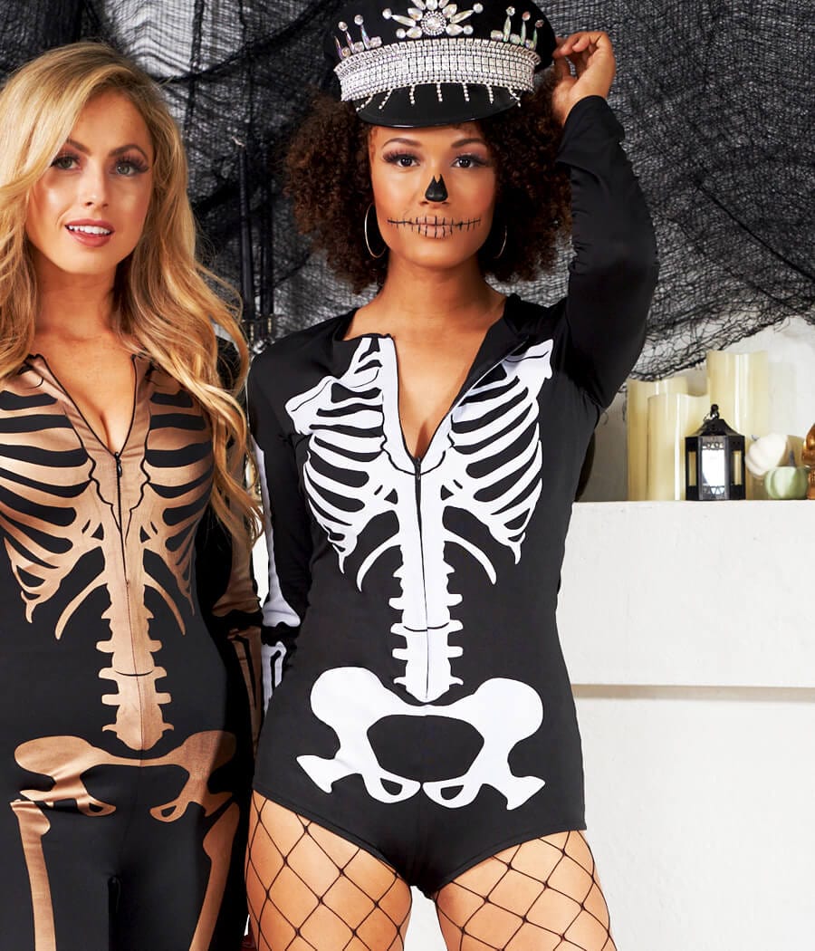 Sexy Skeleton Bodysuit Costume - Image 4