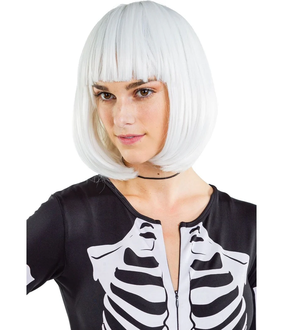 Short White Wig - Image 2