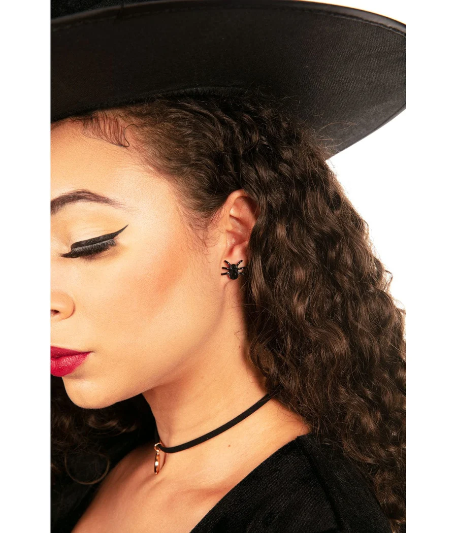 Spider Stud Earrings - Image 3