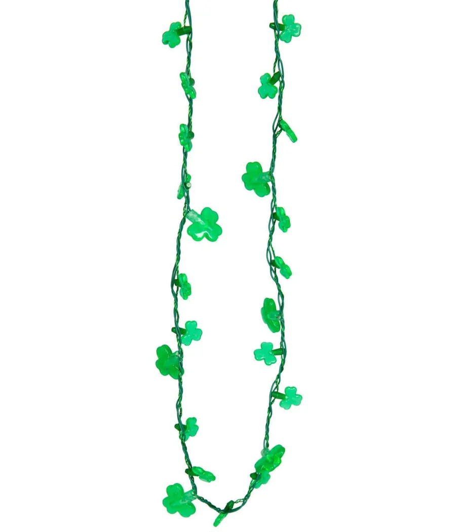 St. Paddy's Light Up Clover Necklace - Image 3