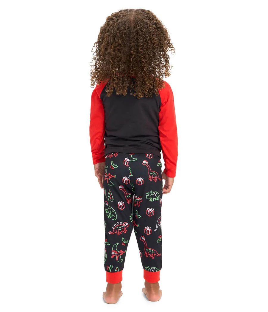 Toddler Boy's Saint Nickosaurus Pajama Set - Image 2