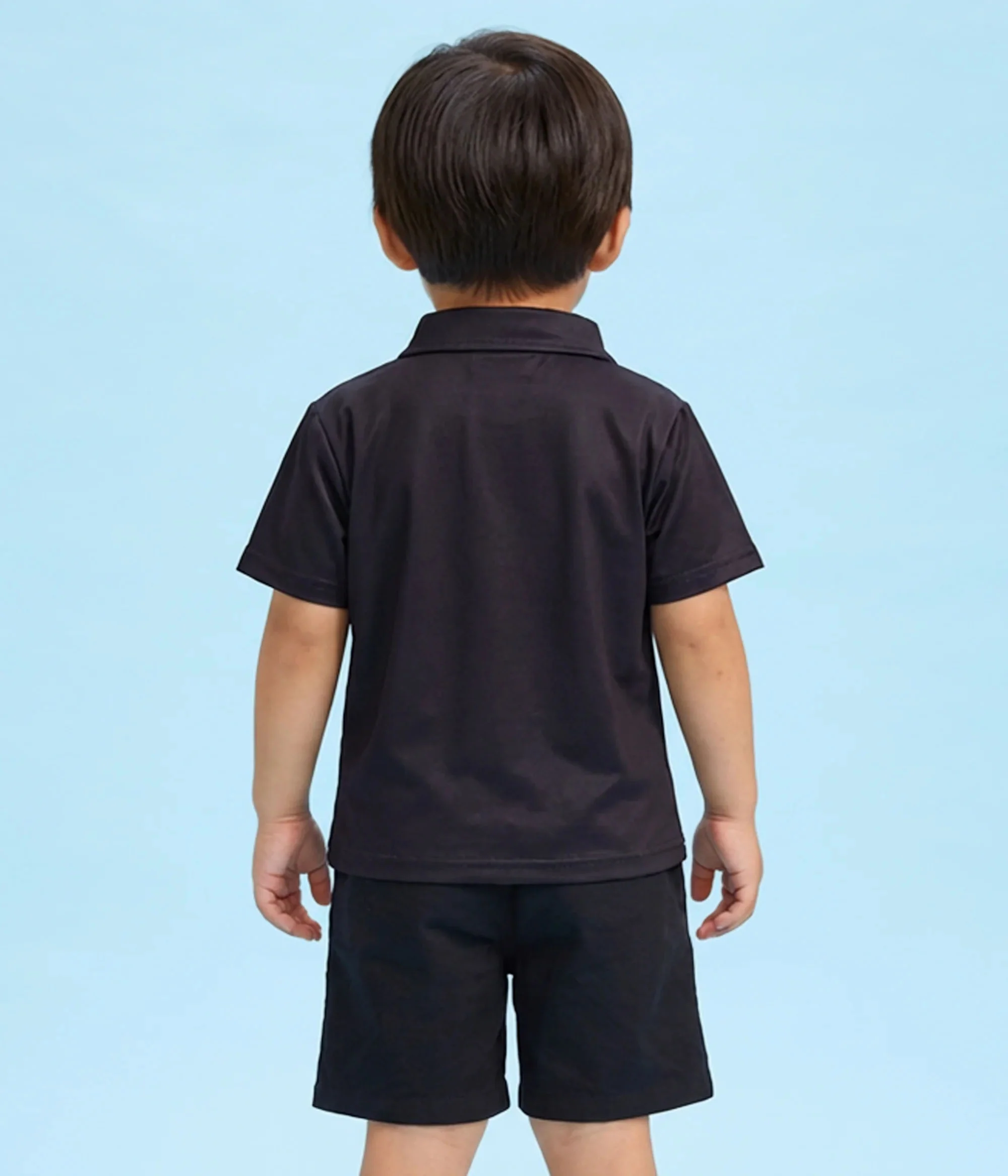 Toddler Boy's Tuxedo Golf Polo - Image 3