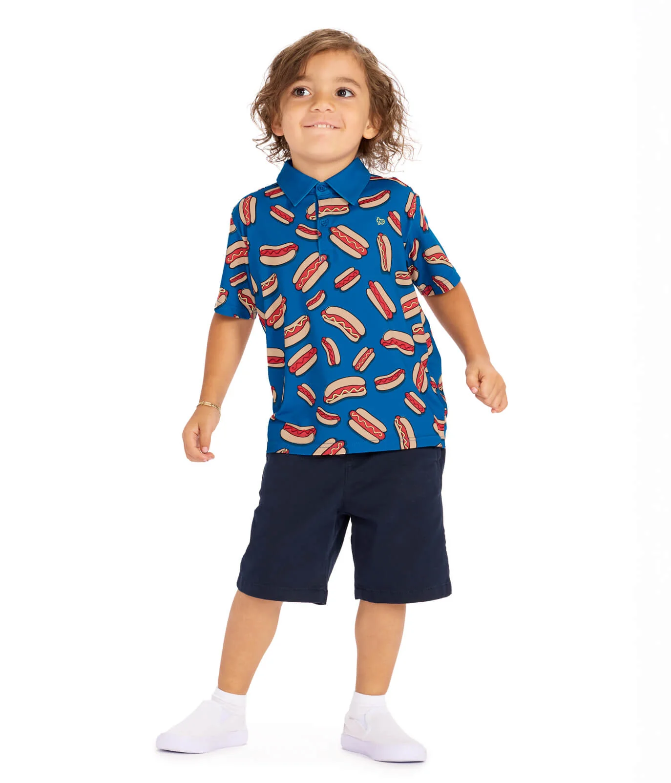 Toddler Boy's Hot Dog Golf Polo - Image 2