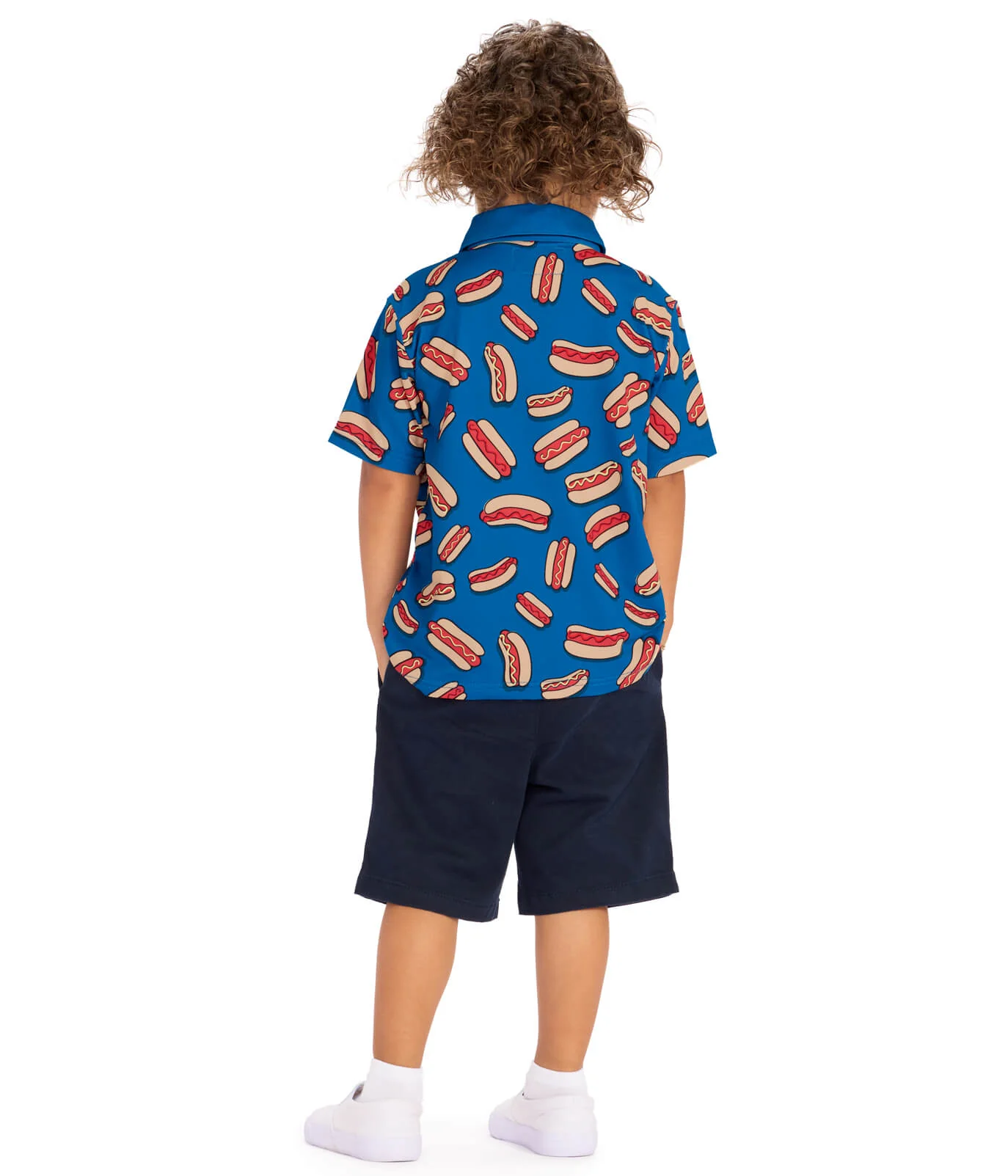 Toddler Boy's Hot Dog Golf Polo - Image 3