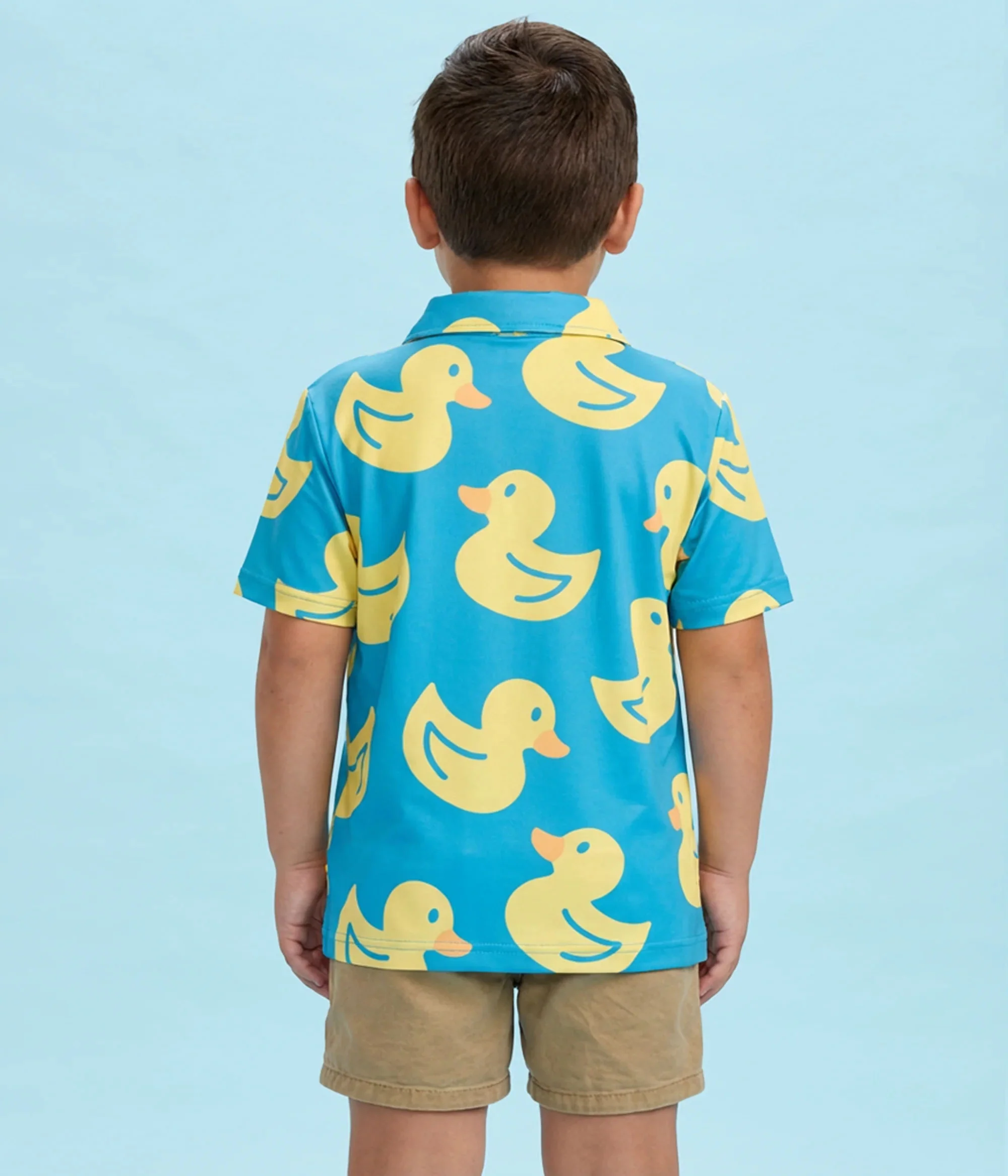 Toddler Boy's Duckin' Around Golf Polo - Image 3
