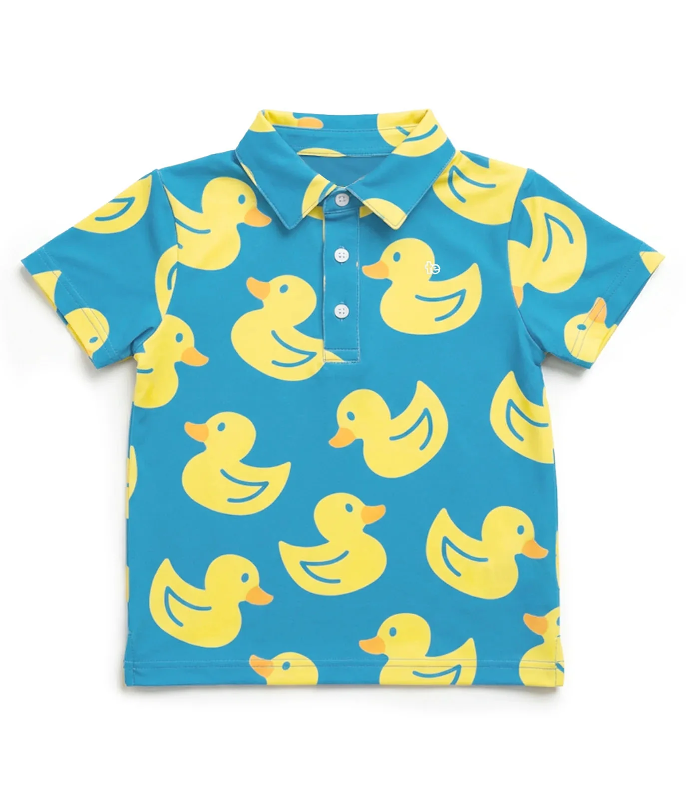 Toddler Boy's Duckin' Around Golf Polo - Image 5