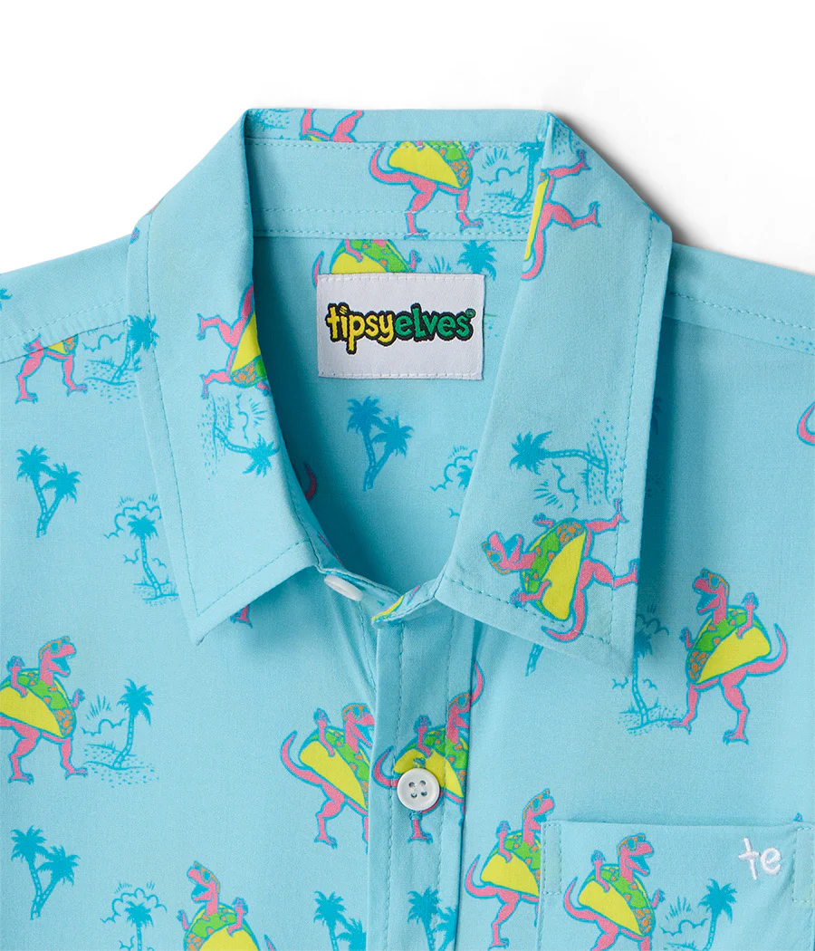 Toddler Boy's Tacosaurus Hawaiian Shirt - Image 3