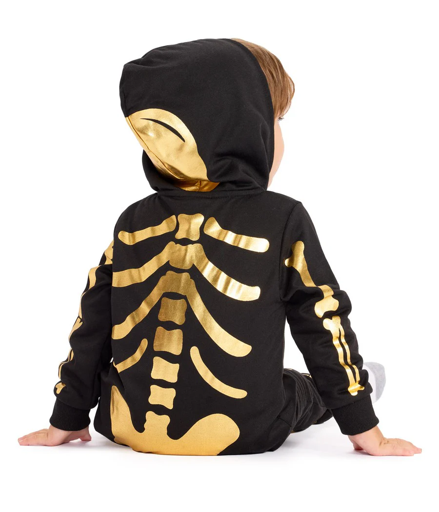 Toddler Boy's Gold Skeleton Costume - Image 2
