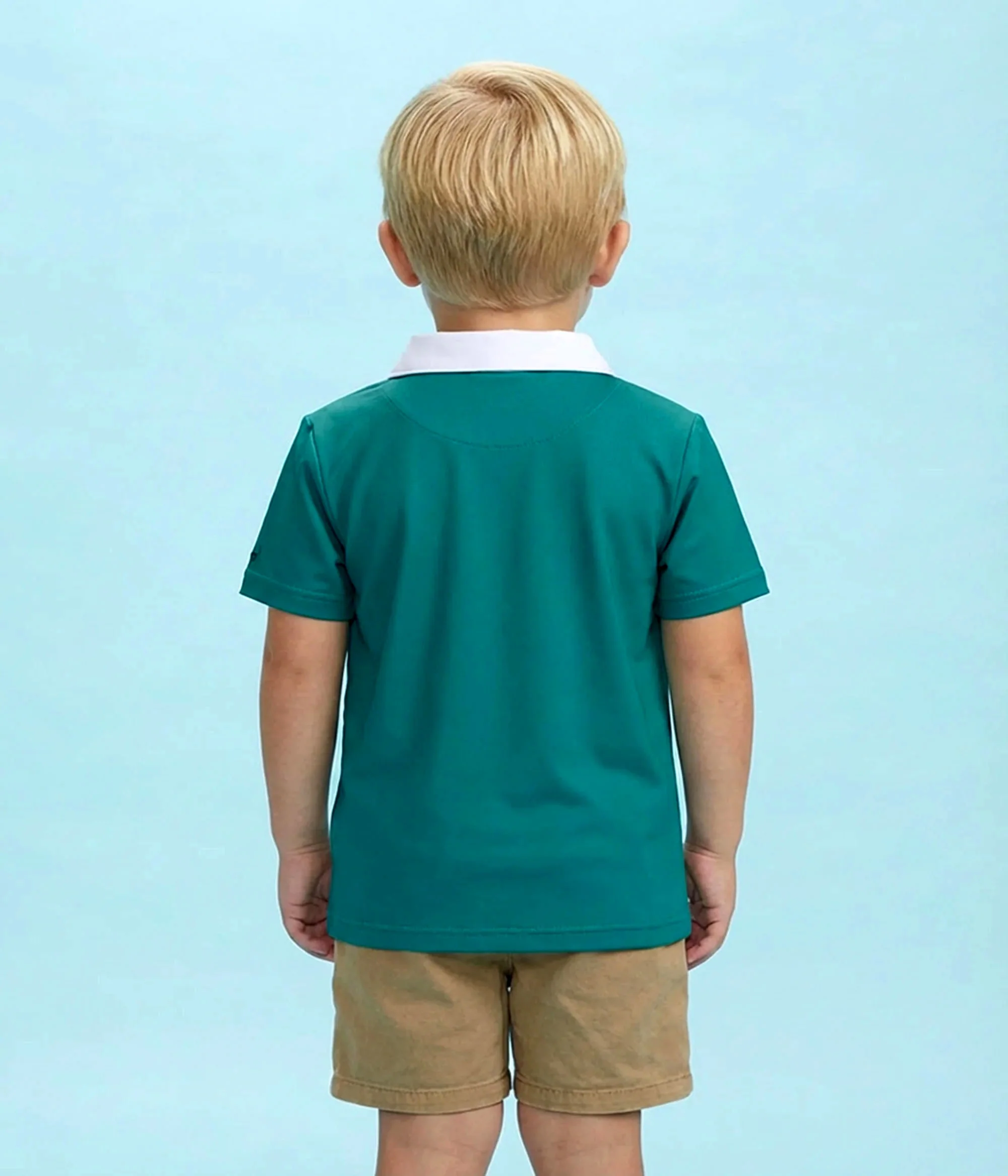 Toddler Boy's Green Blazer Golf Polo - Image 3