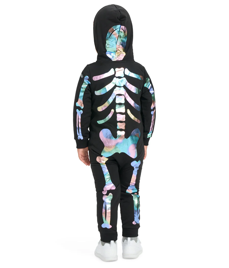 Toddler Boy's Iridescent Skeleton Costume - Image 2