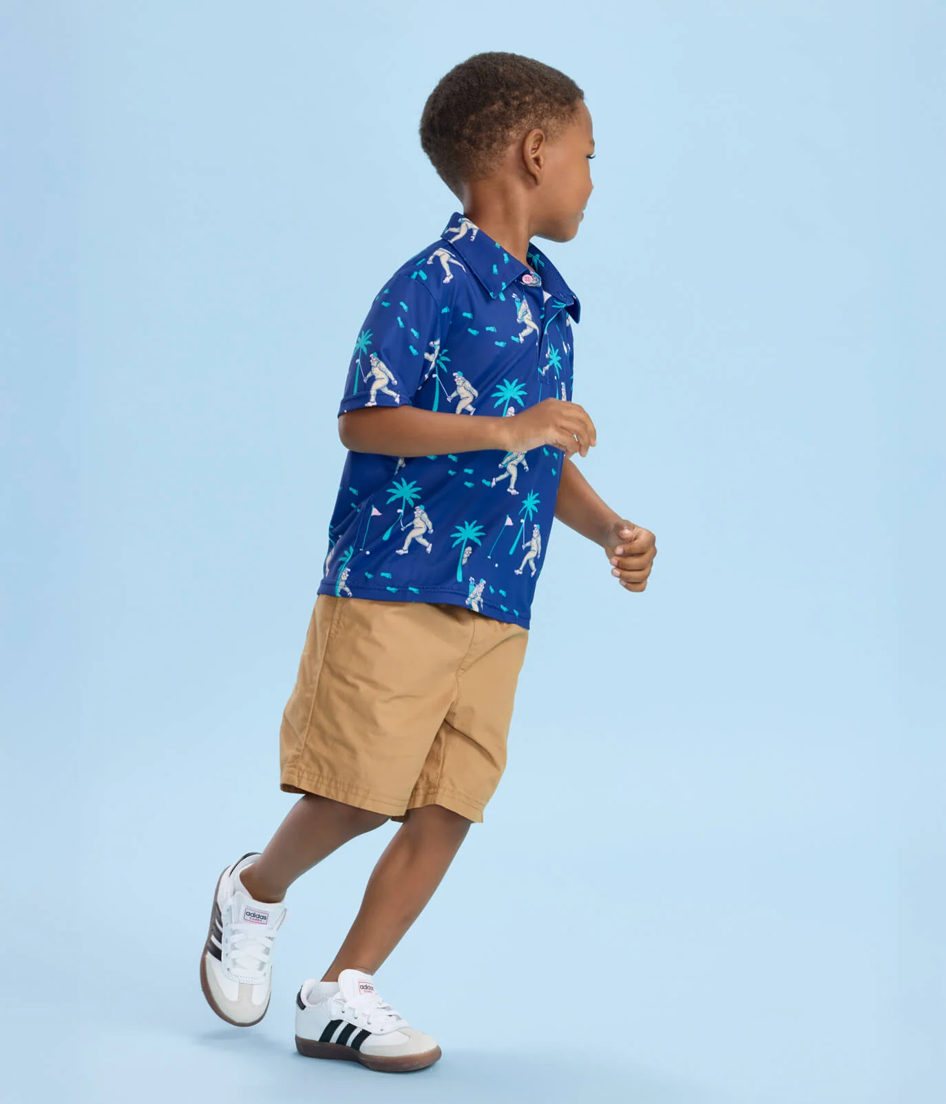 Toddler Boy's Bigfoot Bogey Golf Polo - Image 4