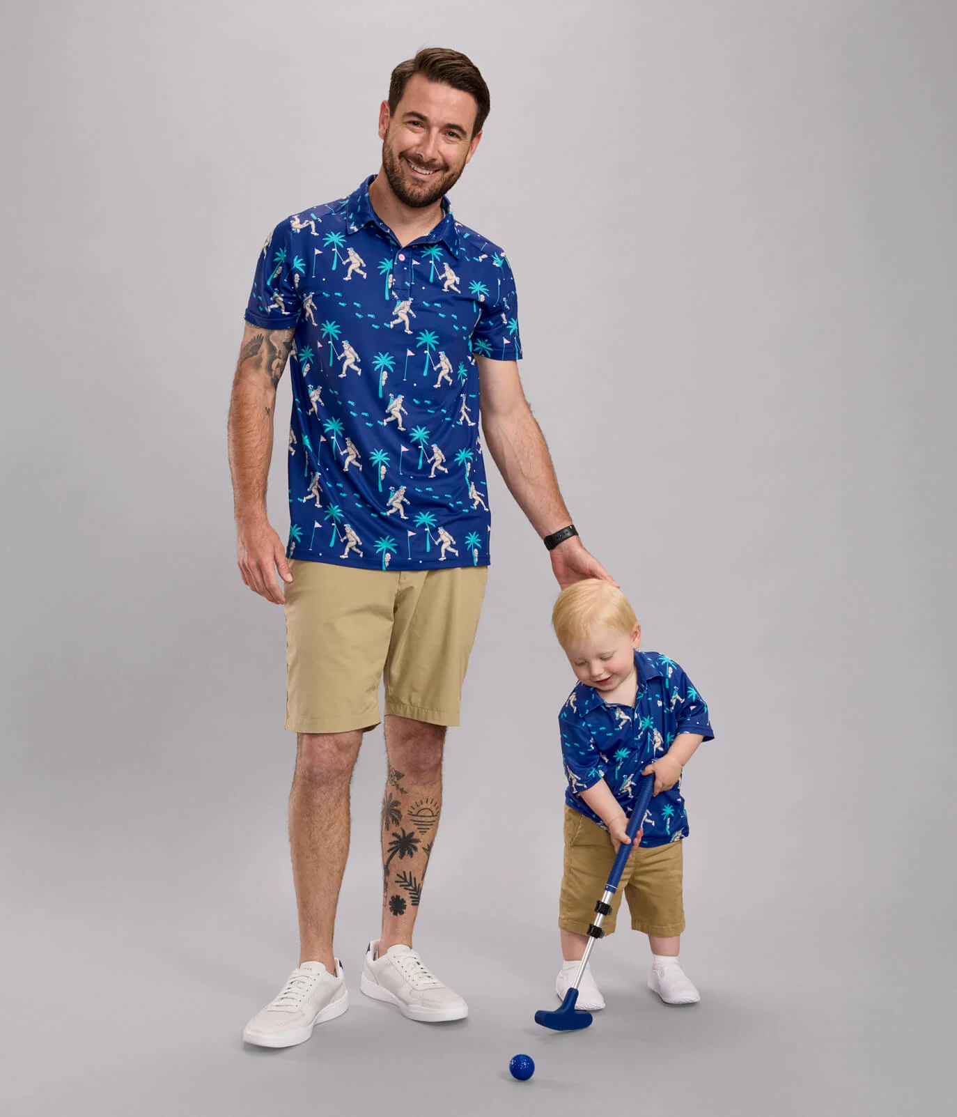 Toddler Boy's Bigfoot Bogey Golf Polo - Image 5