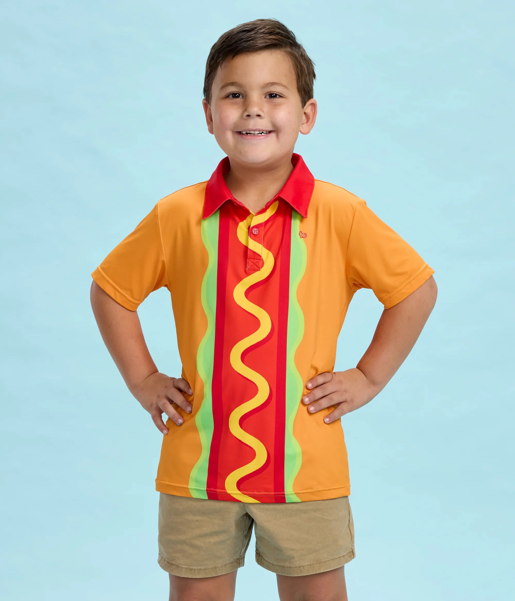Toddler Boy's Hot Dogger Golf Polo - Image 4