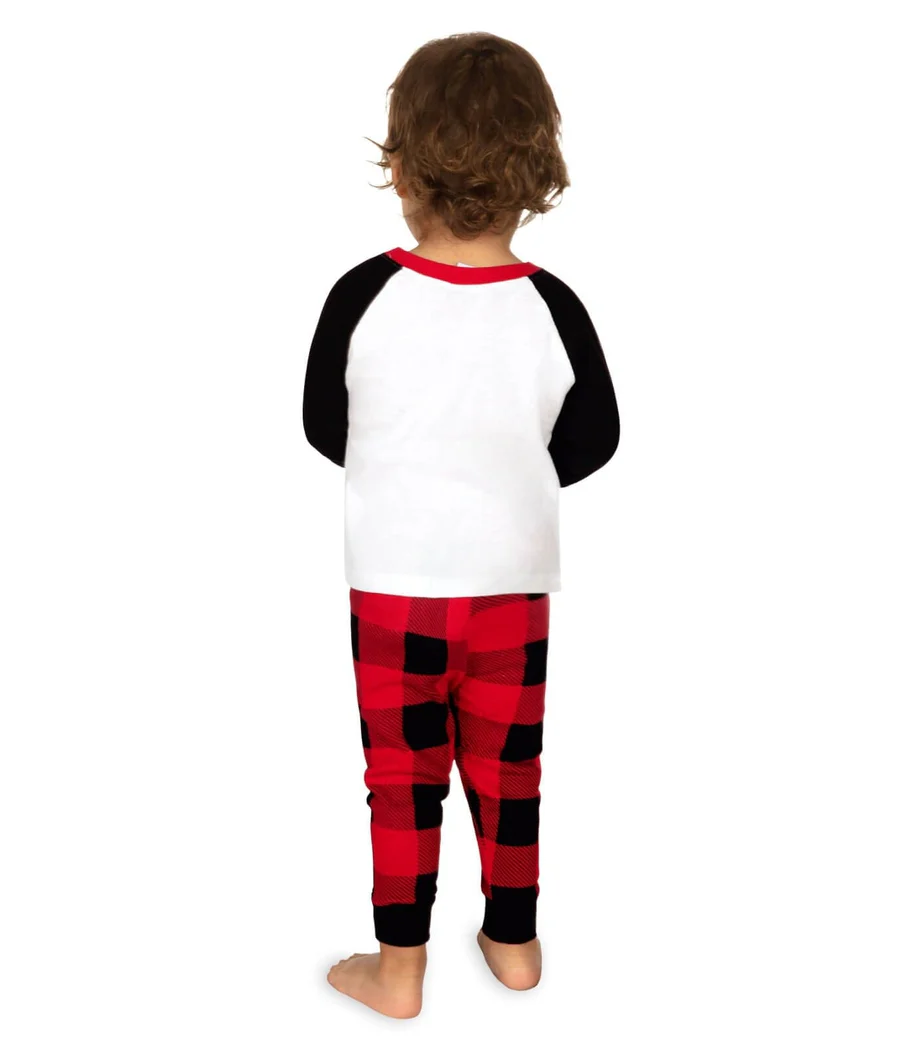 Toddler Boy's Team Santa Crew Neck Pajama Set - Image 3