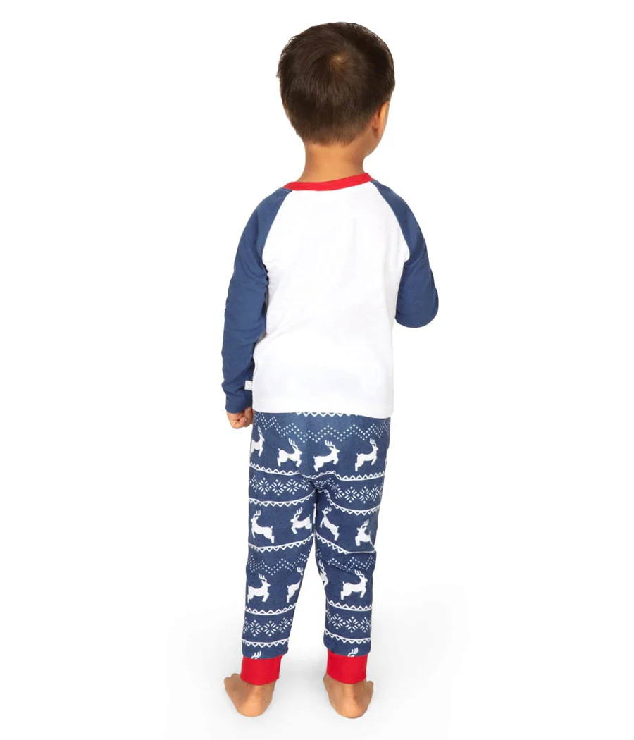 Toddler Boy's Whoop Deer It Is Crew Neck Pajama Set - Image 3