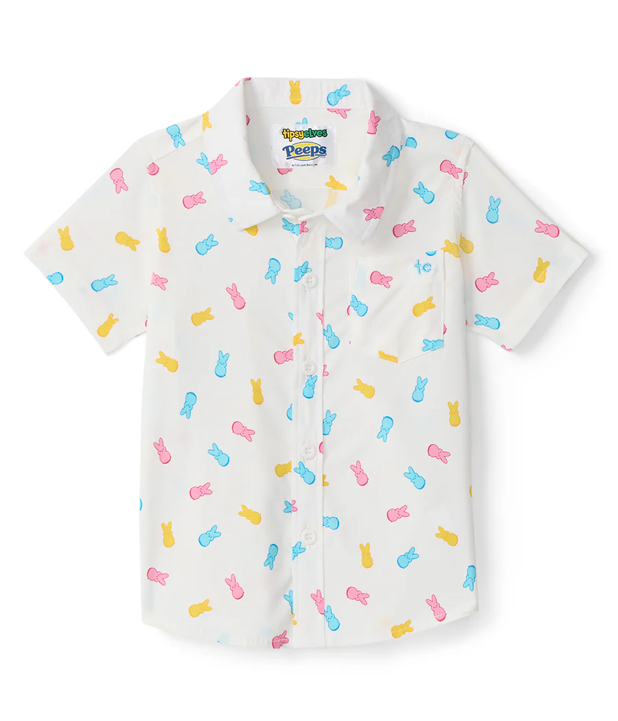 Toddler Boy's PEEPS® Party Peeple Button Down Shirt - Image 2