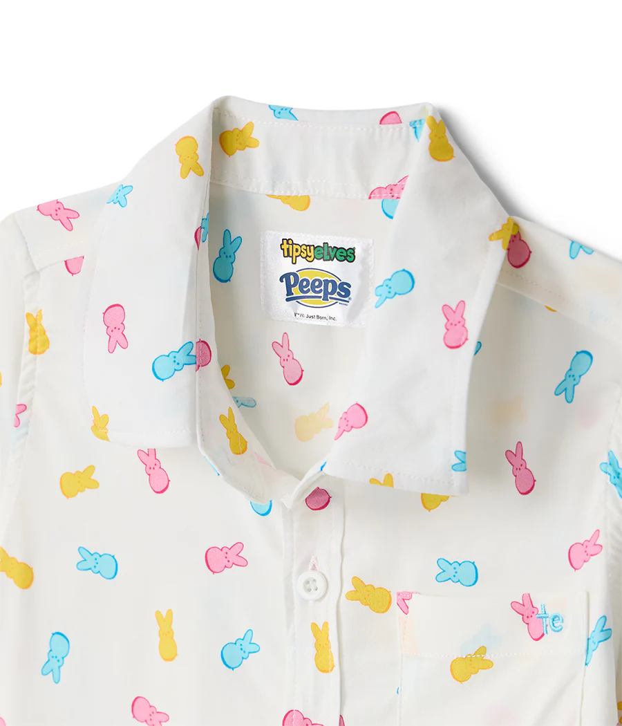 Toddler Boy's PEEPS® Party Peeple Button Down Shirt - Image 4