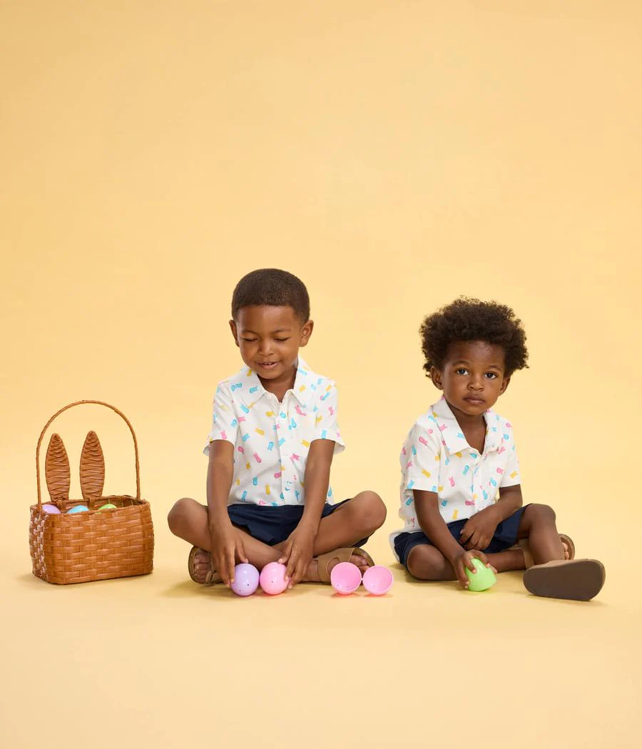 Toddler Boy's PEEPS® Party Peeple Button Down Shirt - Image 5
