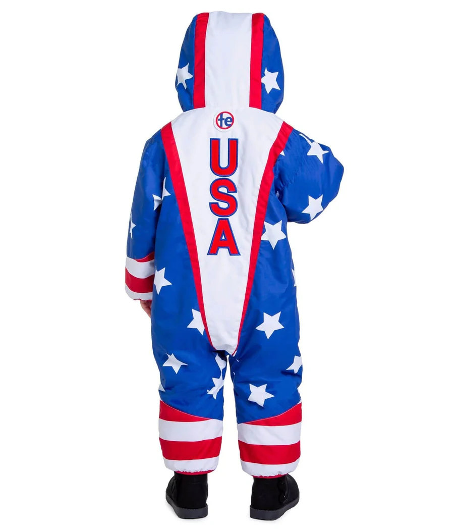 Toddler Girl's Americana Snow Suit - Image 2