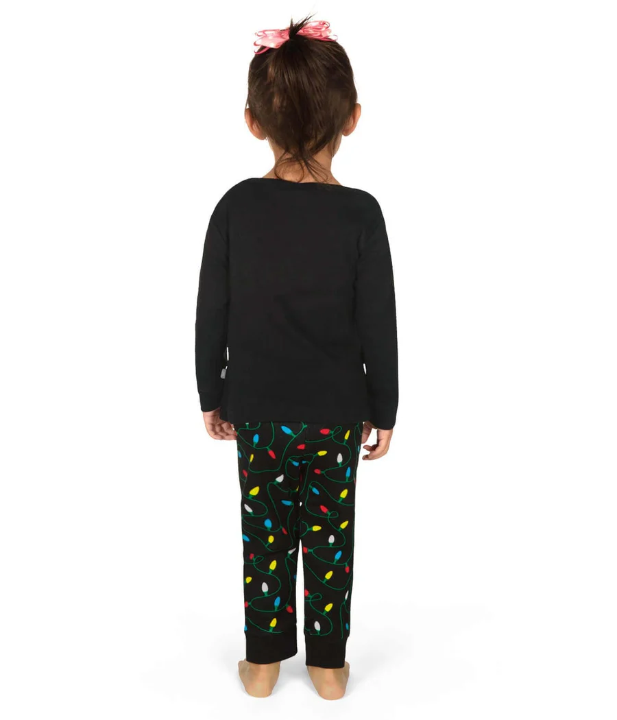 Toddler Girl's Get Gifts Crew Neck Pajama Set - Image 3