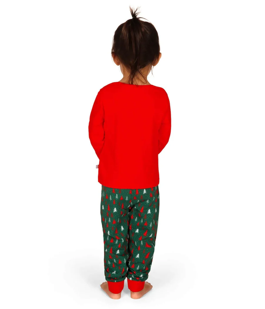 Toddler Girl's Fa La La Pajama Set - Image 3