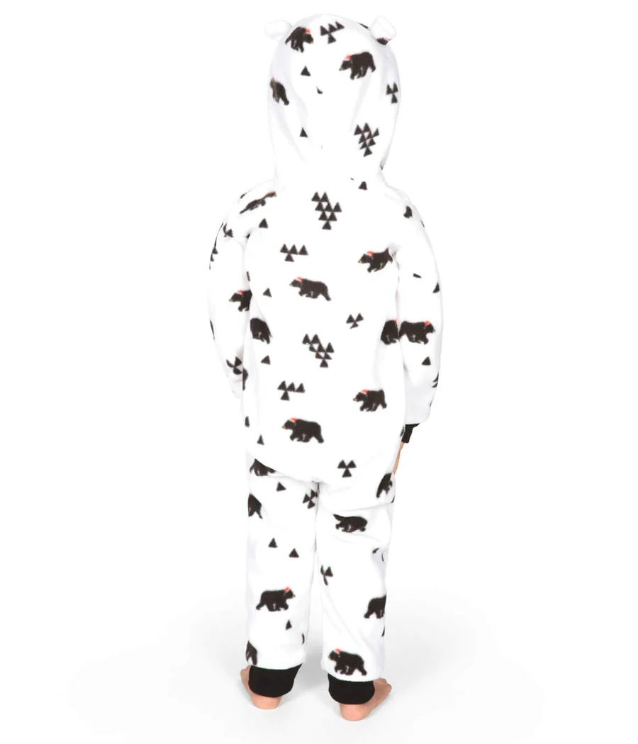 Toddler Girl's Beary Christmas Jumpsuit - Image 2