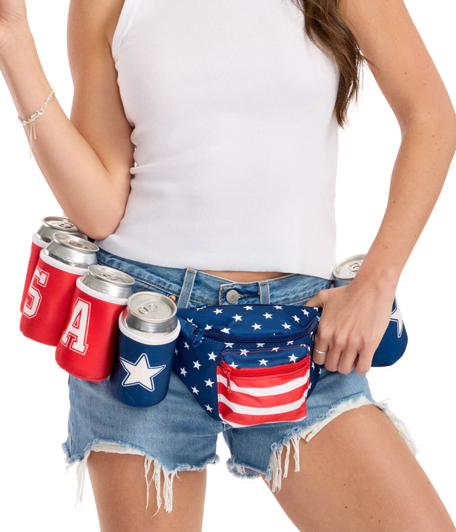 USA Fanny Pack with 6 Drink Holders - Image 7