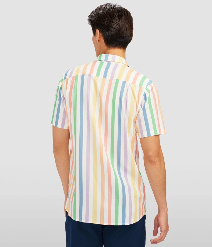 Vintage Rainbow Button Down Shirt - Image 3
