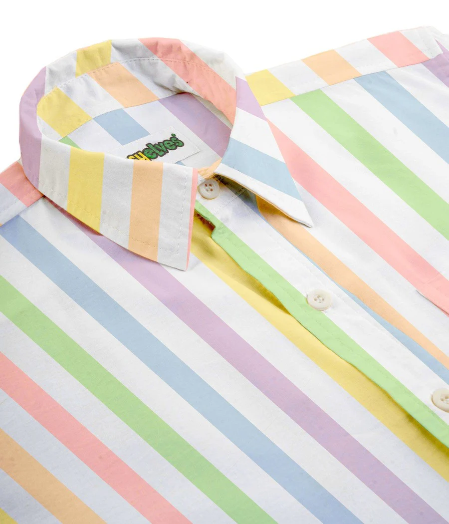 Vintage Rainbow Button Down Shirt - Image 4