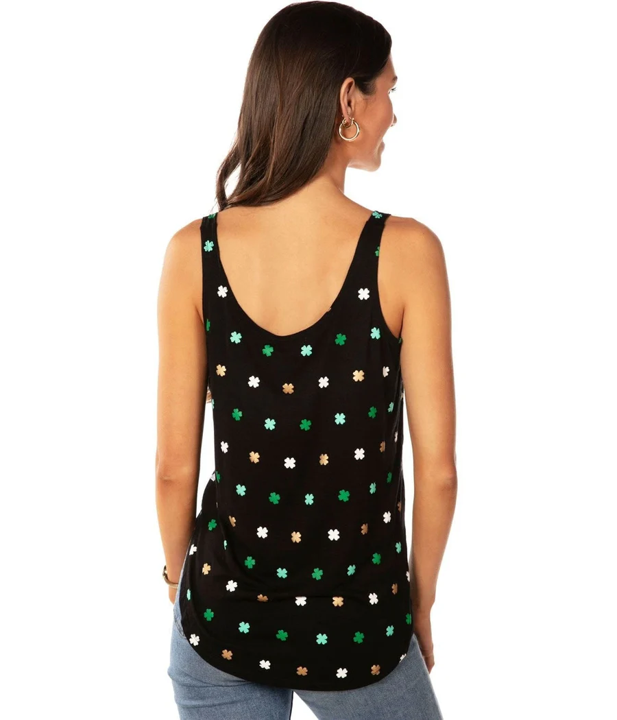 Women's All Over Clover Tank Top - Image 2