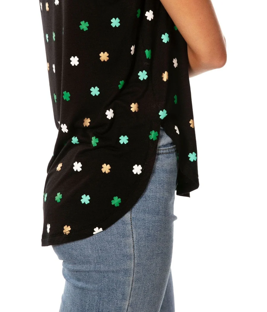 Women's All Over Clover Tank Top - Image 3
