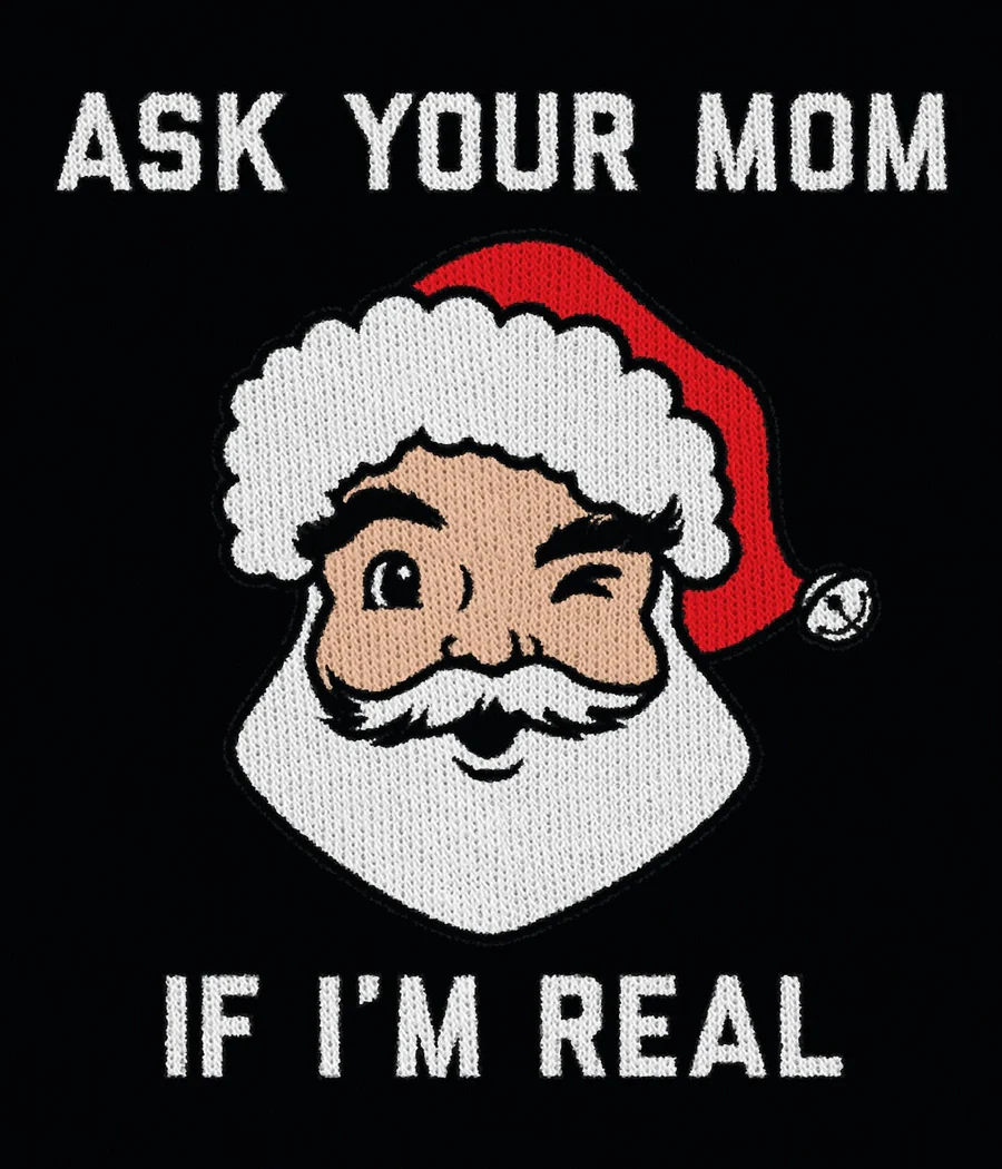 Women's Ask Your Mom Ugly Christmas Sweater - Image 3