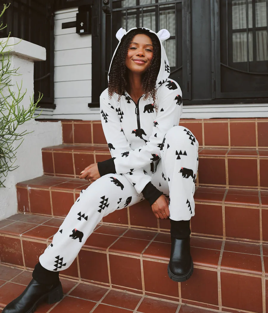 Women's Beary Christmas Jumpsuit - Image 2