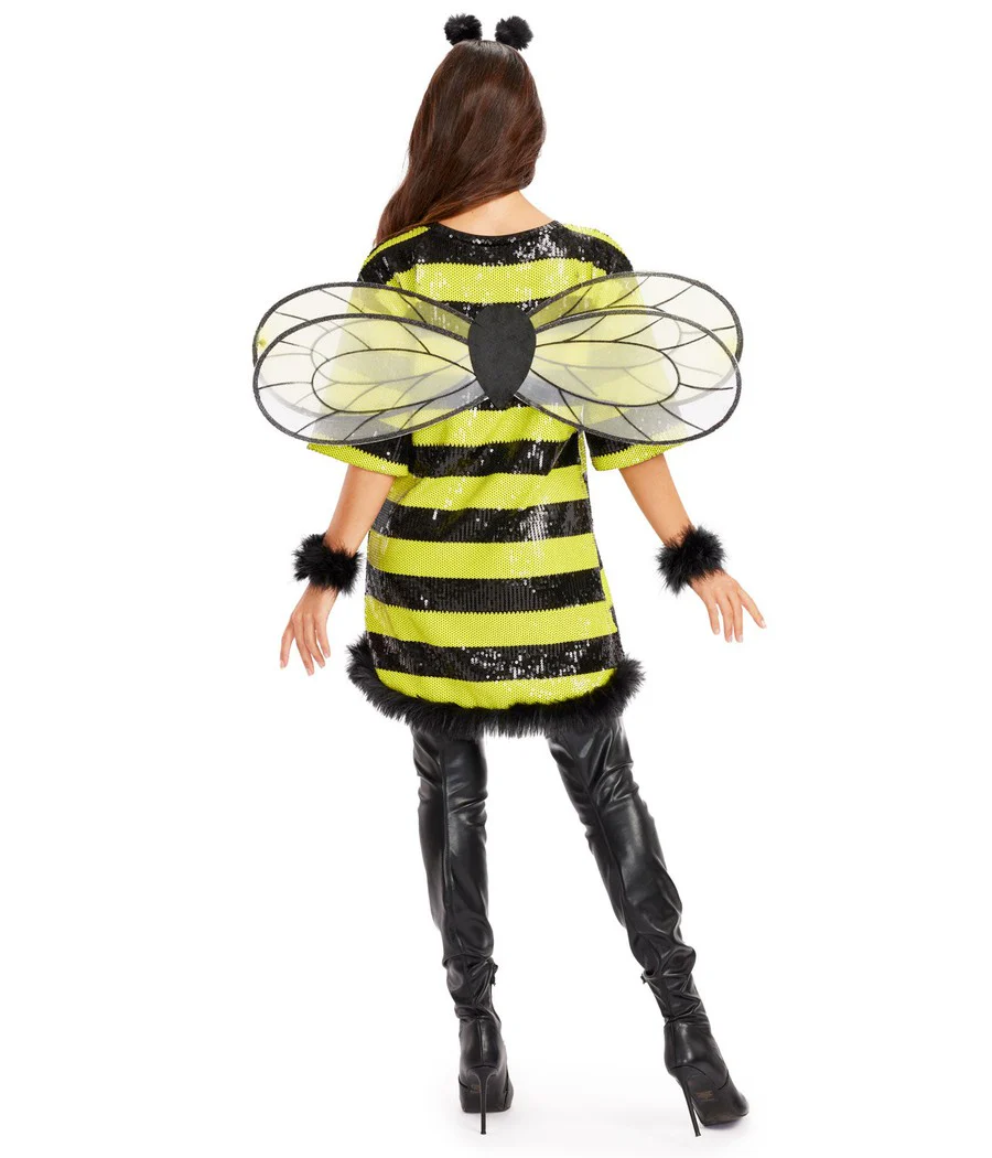 Sequined Bee Costume Dress - Image 3