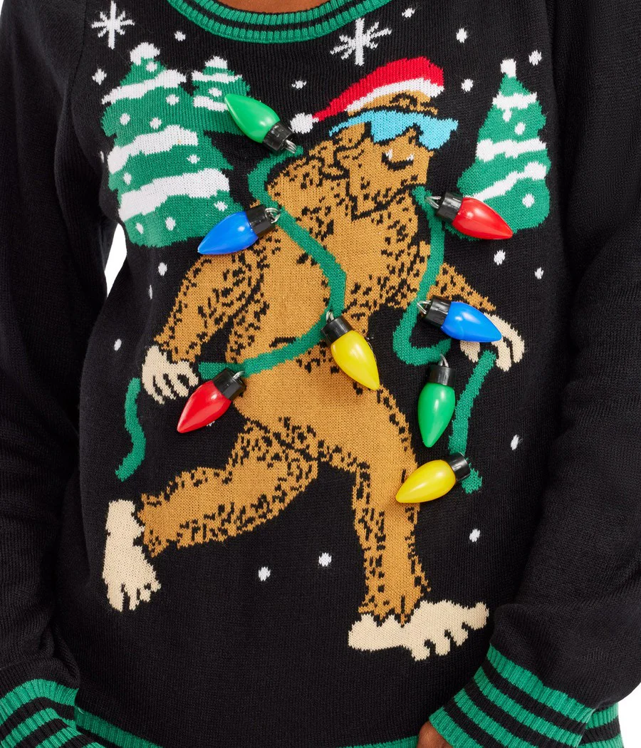 Women's Lit Legend Light Up Ugly Christmas Sweater - Image 3