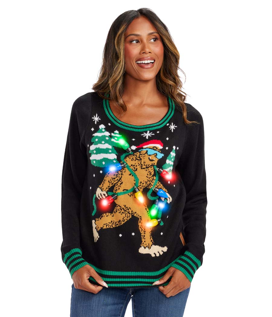 Women's Lit Legend Light Up Ugly Christmas Sweater - Image 4