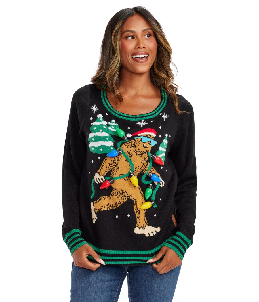 Women's Lit Legend Light Up Ugly Christmas Sweater - Image 5