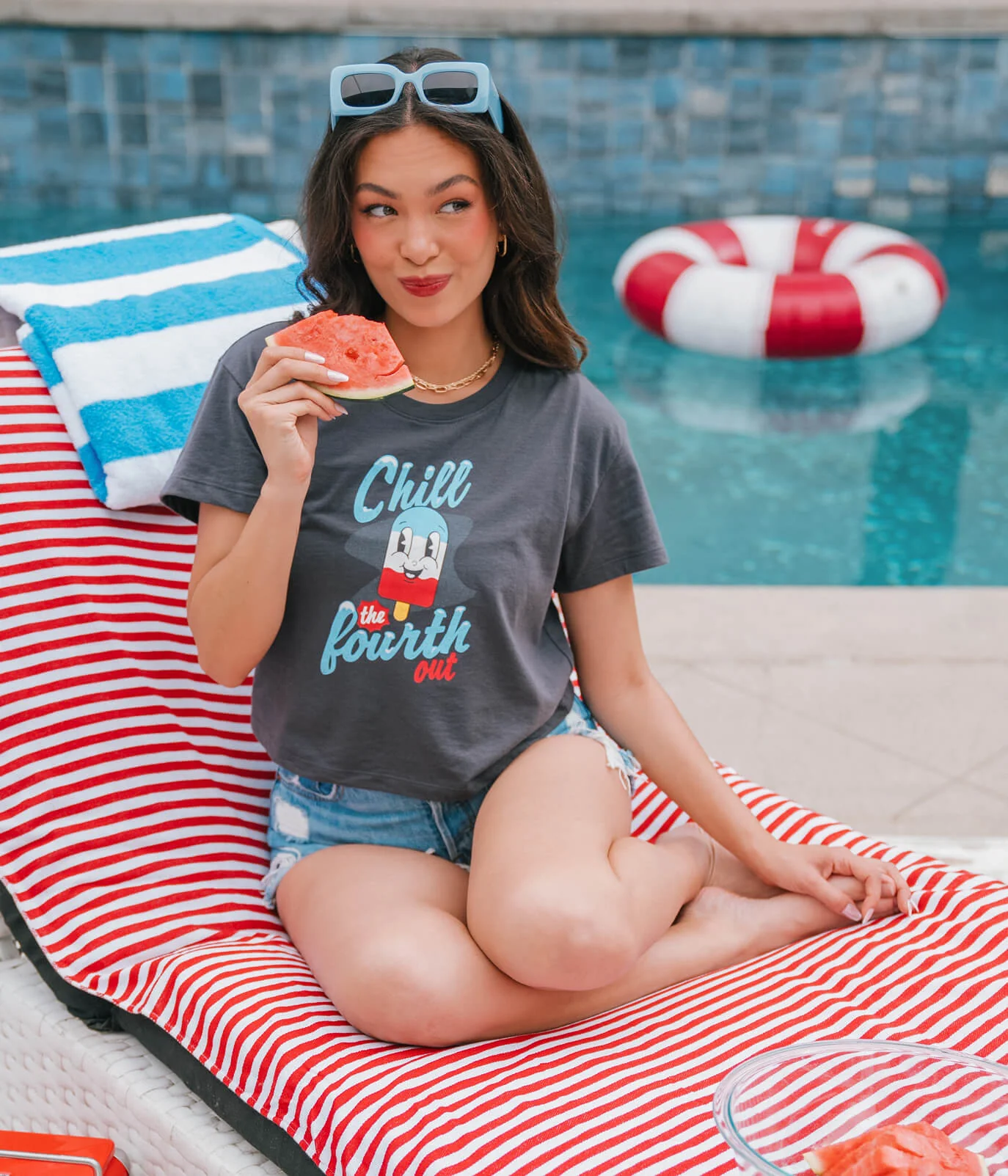 Women's Chill The Fourth Cropped Tee - Image 2