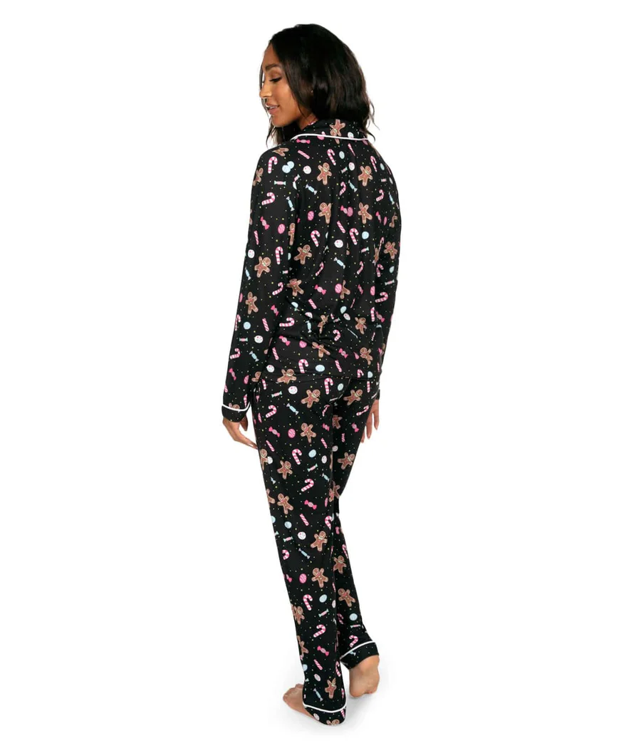 Women's Seasonal Sweets Lapel Pajama Set - Image 3