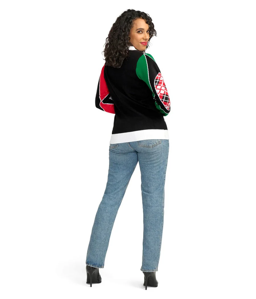 Women's Mix and Be Merry Christmas Cardigan Sweater - Image 2