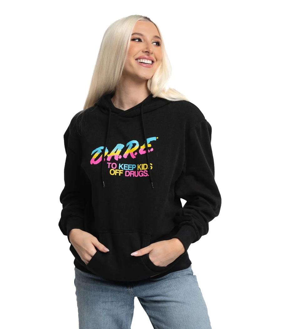 Women's Black DARE Hoodie - Image 2
