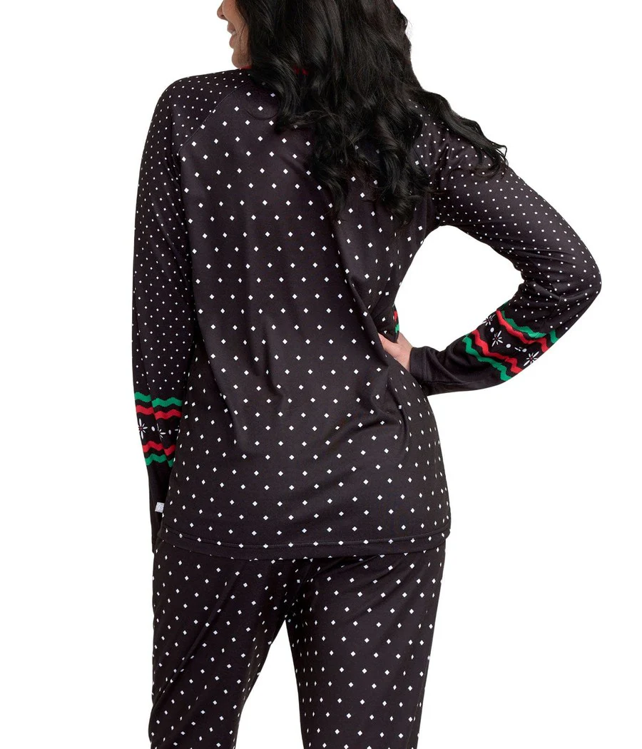 Women's Fair Isle Rudolph Crew Neck Pajama Set - Image 2