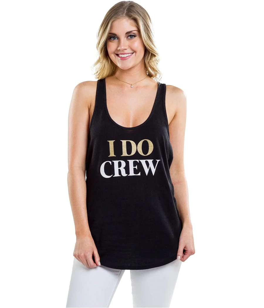 Women's Black I Do Crew Tank Top - Image 2