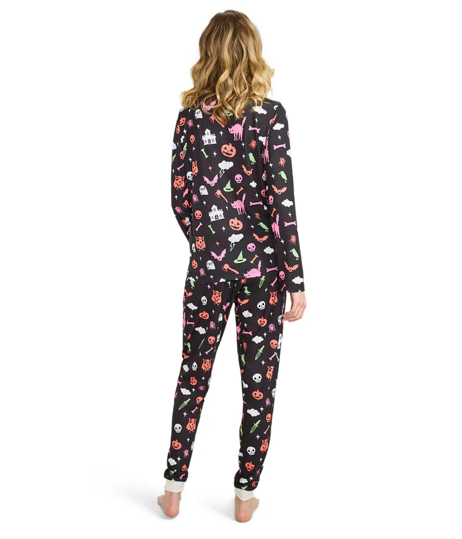 Women's Black Magic Halloween Pajama Set - Image 3