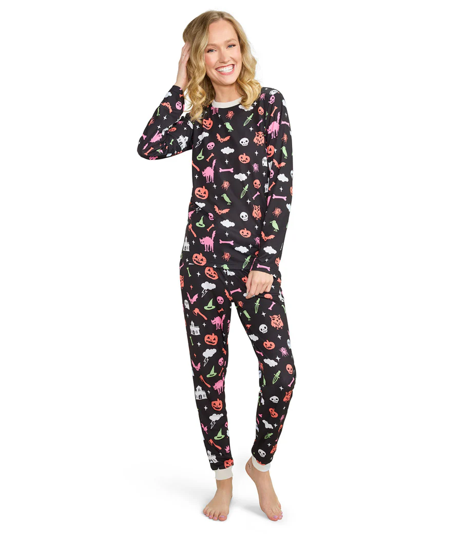 Women's Black Magic Halloween Pajama Set - Image 7